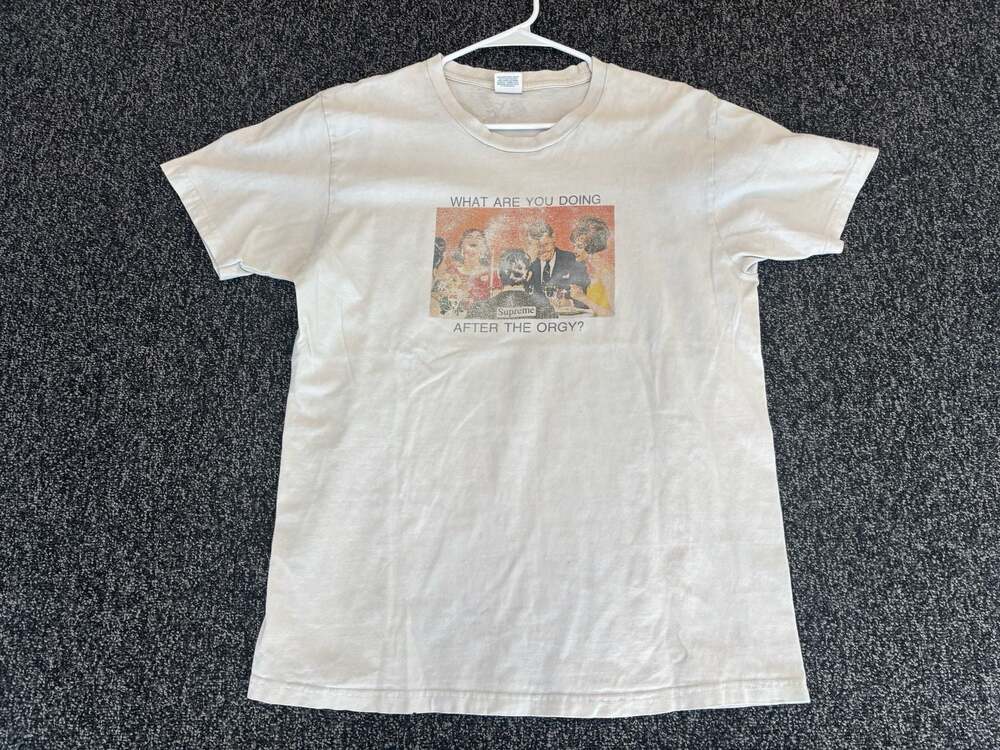 Supreme What Are You Doing After The Orgy T-Shirt Size Large